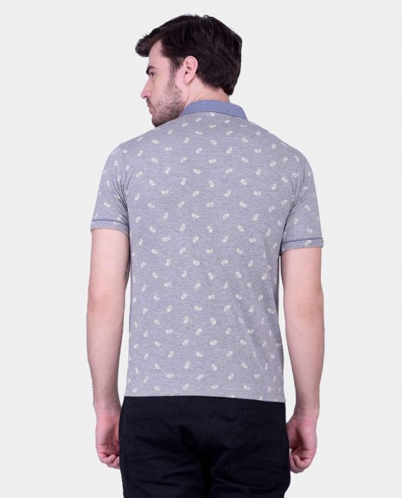 Grey-Polo-for-Men-with-White-Print-5
