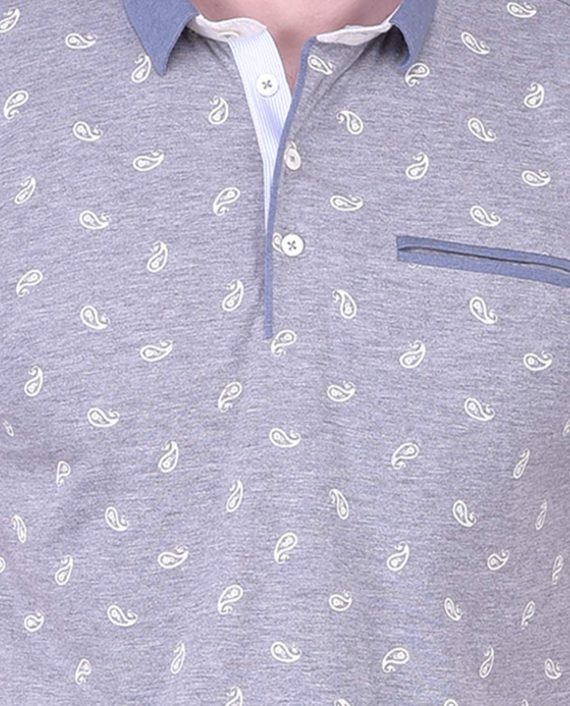 Grey-Polo-for-Men-with-White-Print-6