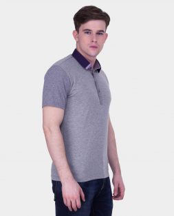 Grey-Polo-with-Contrast-Collar-for-Men-4
