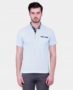 Light-Blue-Polo-with-White-Print-2