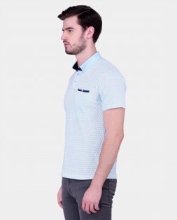 Light-Blue-Polo-with-White-Print-3