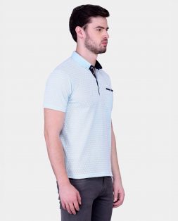 Light-Blue-Polo-with-White-Print-4