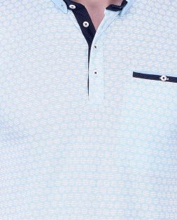 Light-Blue-Polo-with-White-Print-6