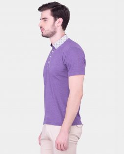 Purple-Polo-with-Contrast-Printed-Collar-for-Men-3