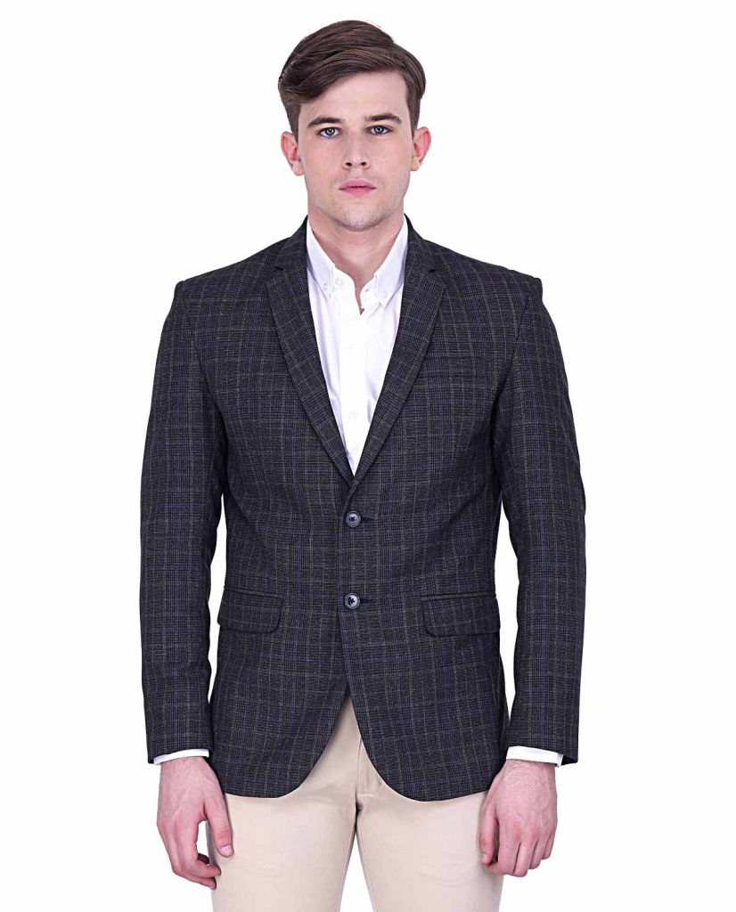 Black-Check-Blazer-for-Men-2 - Kashvi Designs