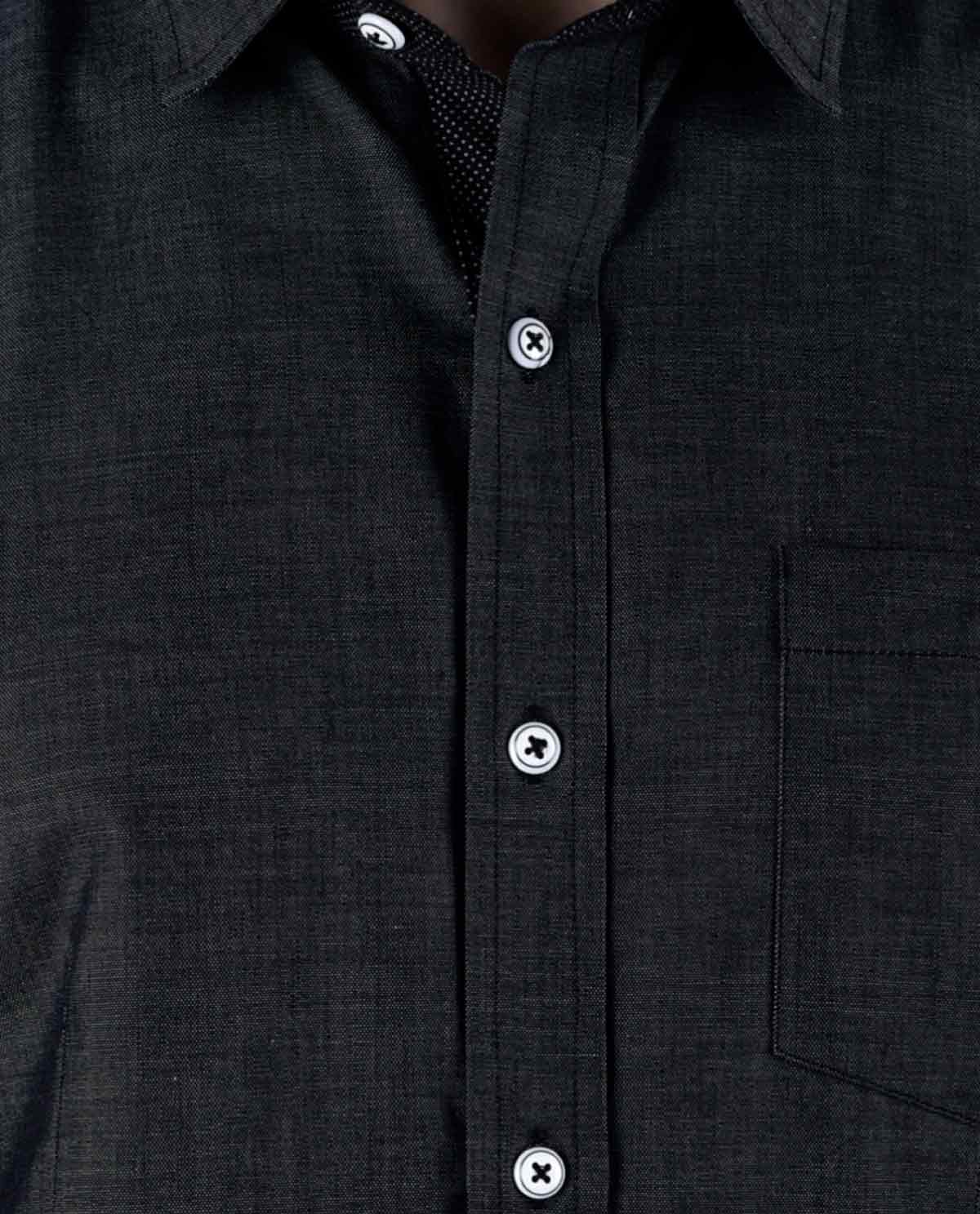 Black-Full-Sleeve-Shirt-for-Men-6 - Kashvi Designs