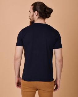 Black-Paint-Print-Tshirt-with-Contrast-Pocket-5