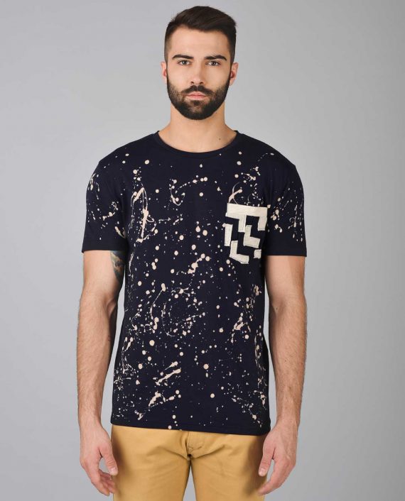 Black-Tshirt-with-Paint-Print-2