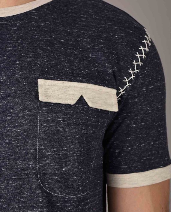 Black-withWhite-Print-Tshirt-for-Men-6