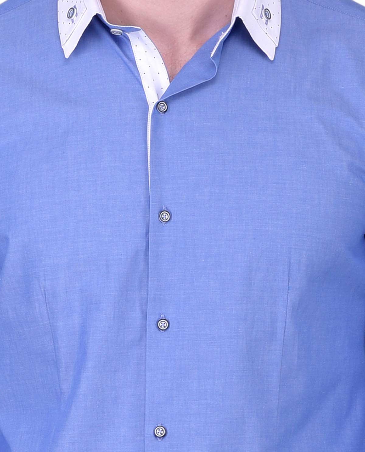 Blue-Full-Sleeves-Shirt-with-White-Collar-6 - Kashvi Designs