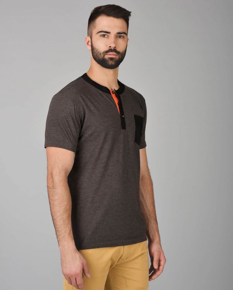 dark brown t shirt combination