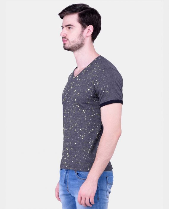 Dark-Grey-Paint-Brush-Printed-Tshirt-for-Men-3