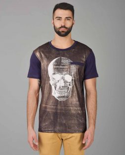 Dark-Purple-Tshirt-with-Metalic-Print-2