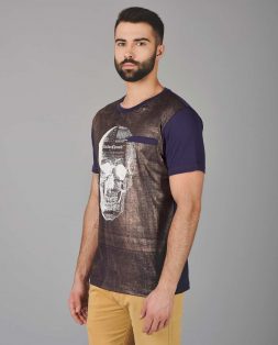 Dark-Purple-Tshirt-with-Metalic-Print-3