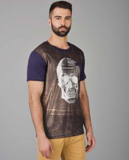 Dark-Purple-Tshirt-with-Metalic-Print-4