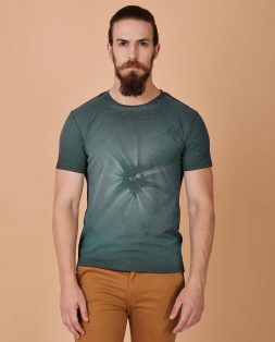 Green-Faded-Print-Tshirt-for-Men-2
