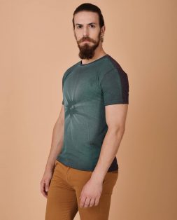 Green-Faded-Print-Tshirt-for-Men-4