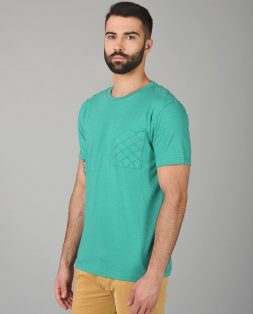 Green-Half-Sleeves-Tshirt-for-Men-3