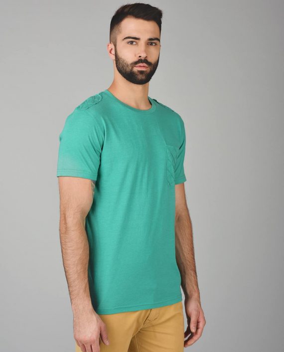 Green-Half-Sleeves-Tshirt-for-Men-4