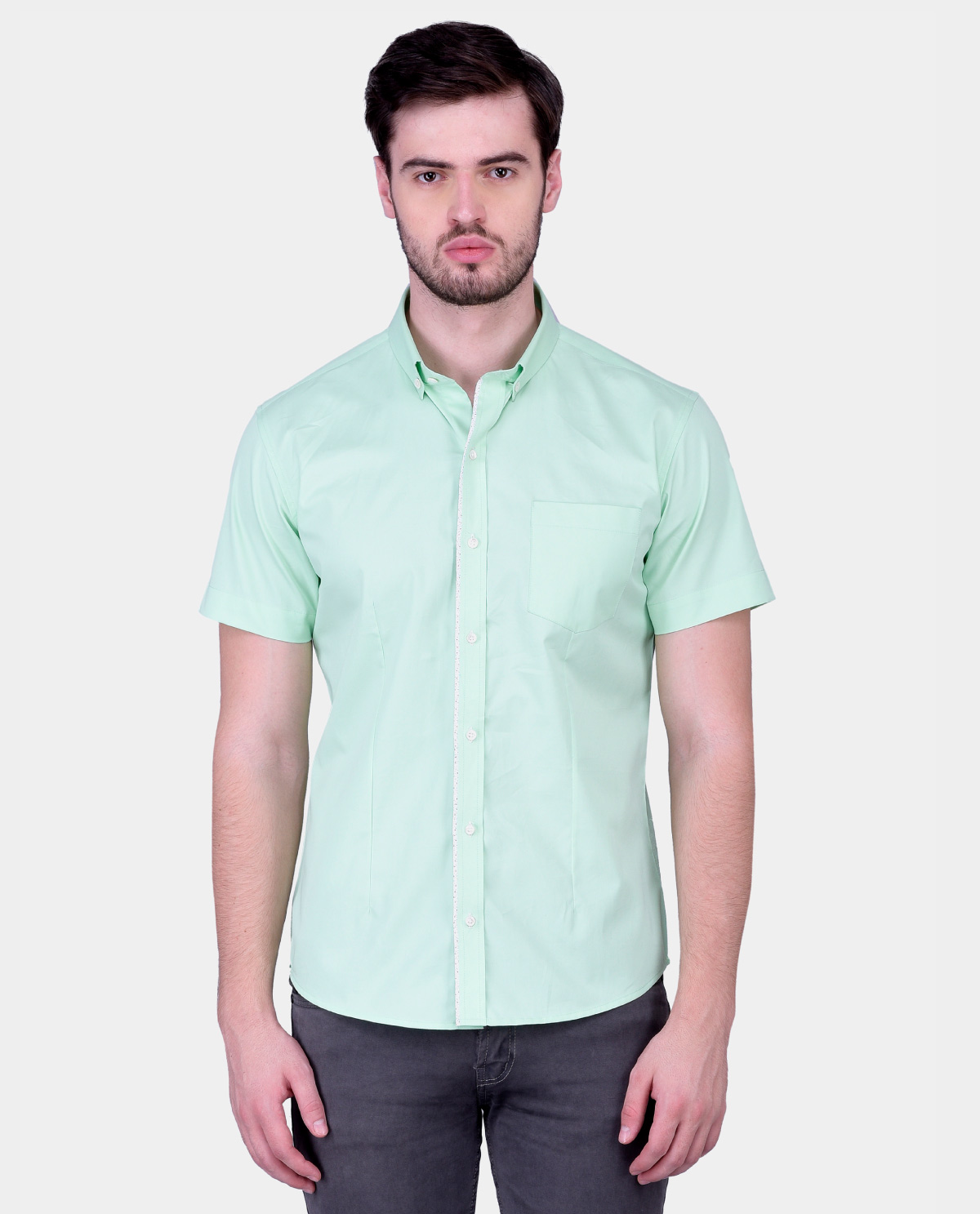 light green shirt men's