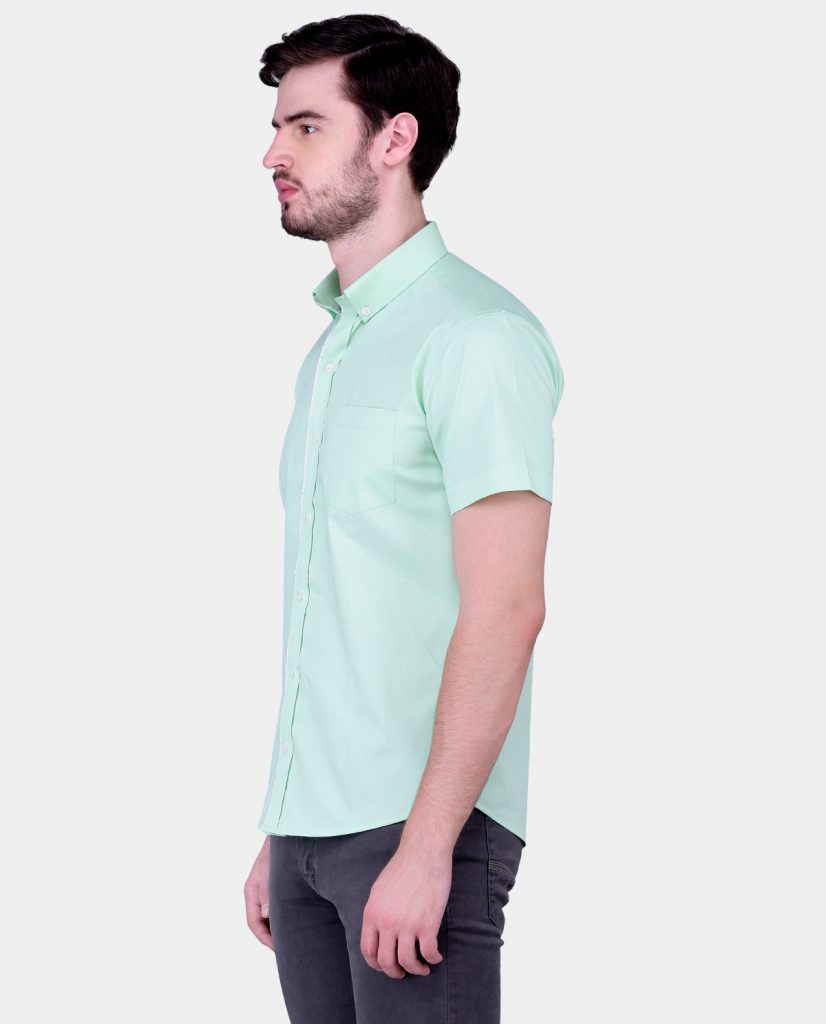 light green shirt men's