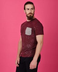 Maroon-Tshirt-with-Paint-Print-4