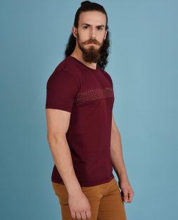 Maroon-Tshirt-with-Zip-Pocket-for-Men–3