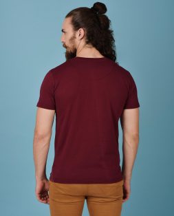 Maroon-Tshirt-with-Zip-Pocket-for-Men–5