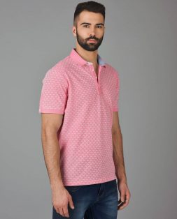 Pink-Polo-with-White-Print-for-Men-3