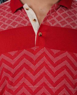 Red-Polo-with-White-Pattern-6
