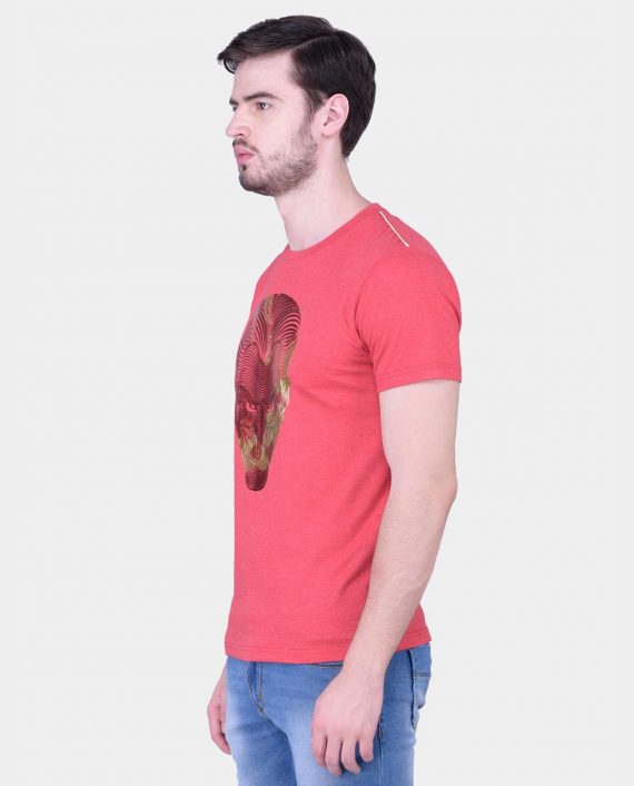 Red-Tshirt-with-Metalic-Print3