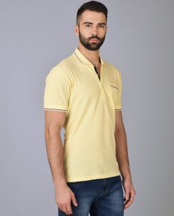 Yellow-Polo-for-Men-with-Striped-Trim-4