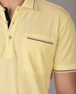 Yellow-Polo-for-Men-with-Striped-Trim-6